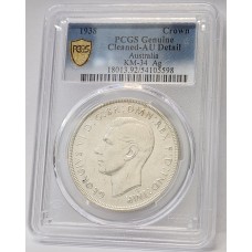 AUSTRALIA 1938 . CROWN . PCGS GENUINE